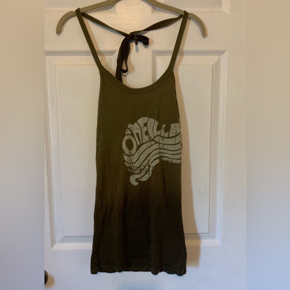 O'Neill Dark Olive Graphic Tank Top